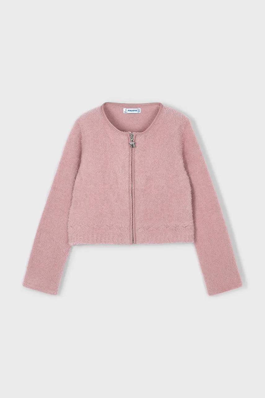 Mayoral cardigan copii culoarea roz, light, 4310