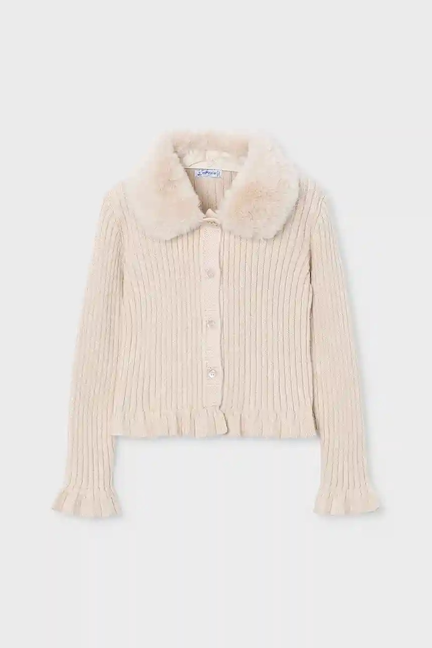 Mayoral cardigan copii culoarea bej, 4311