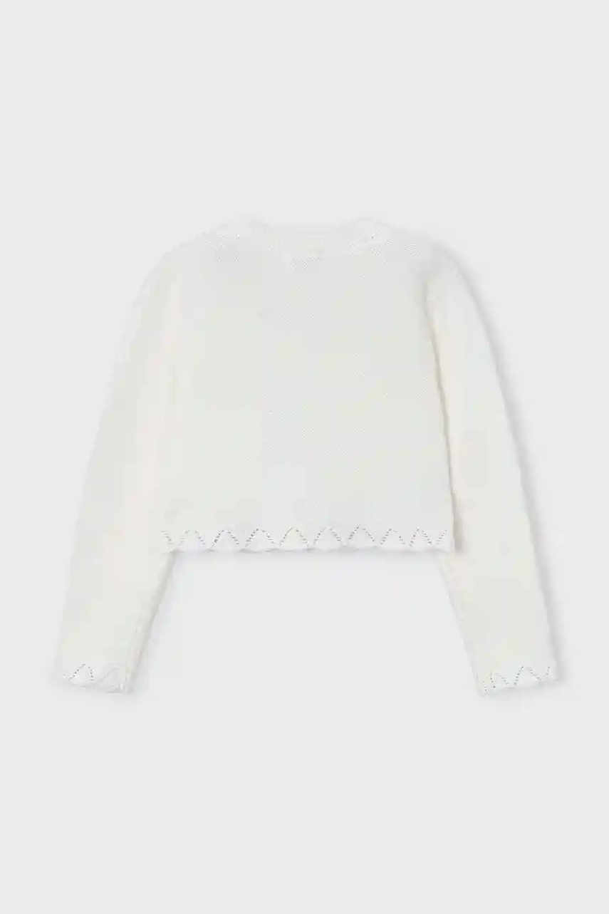 Детский свитер Mayoral цвет белый 4312