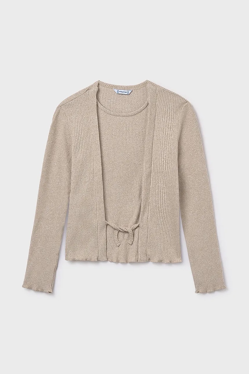 Mayoral pulover copii culoarea bej, light, 7033