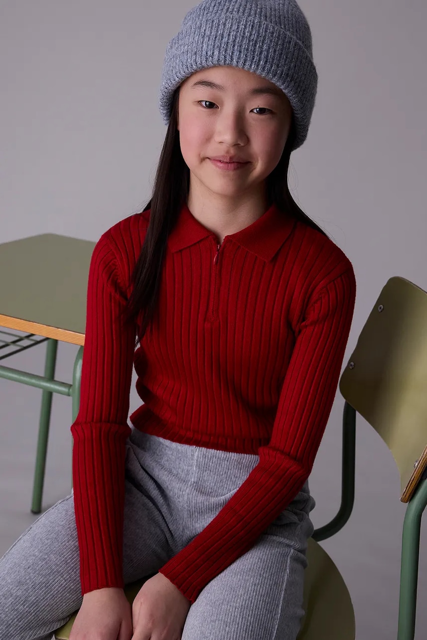 Mayoral pulover copii culoarea roșu, light, 7195 Mayoral pulover copii culoarea roșu, light, 7195