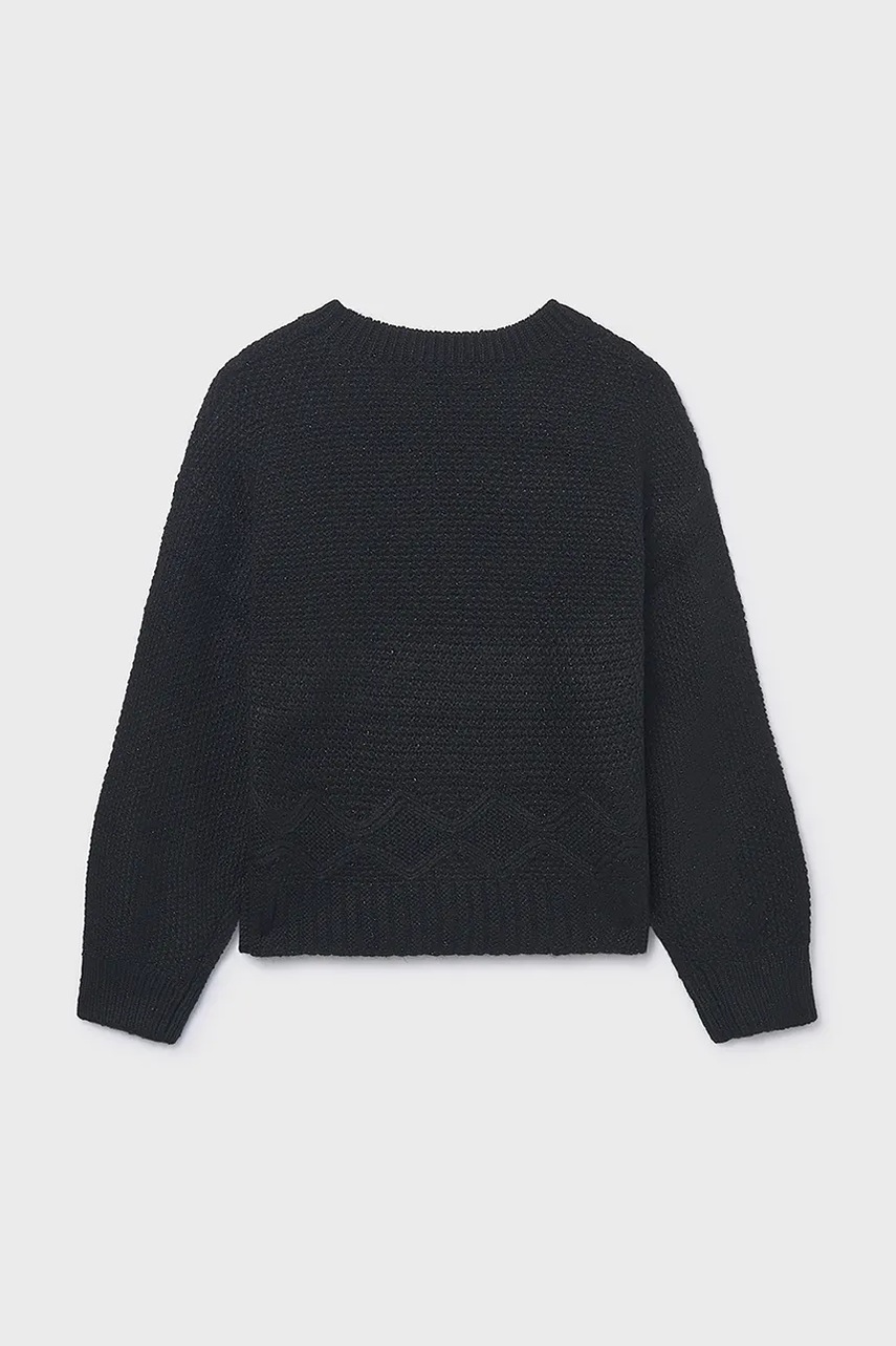 Детский свитер Mayoral цвет чёрный лёгкий 7307