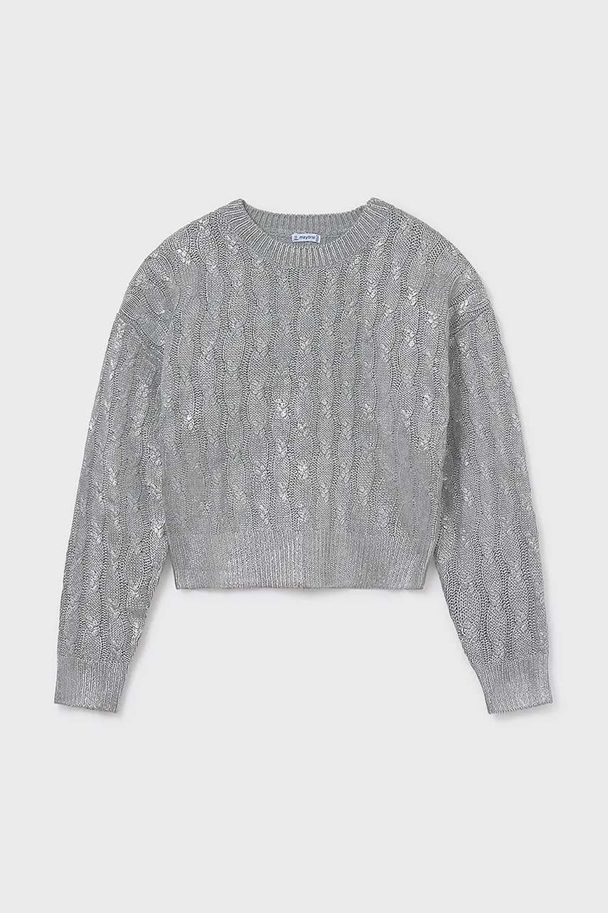 Детский свитер Mayoral цвет серый 7309