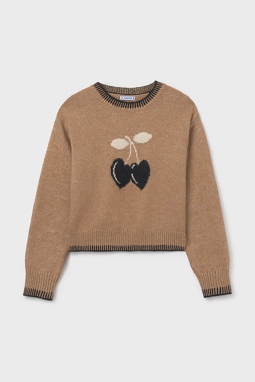 Детский свитер Mayoral цвет коричневый 7316