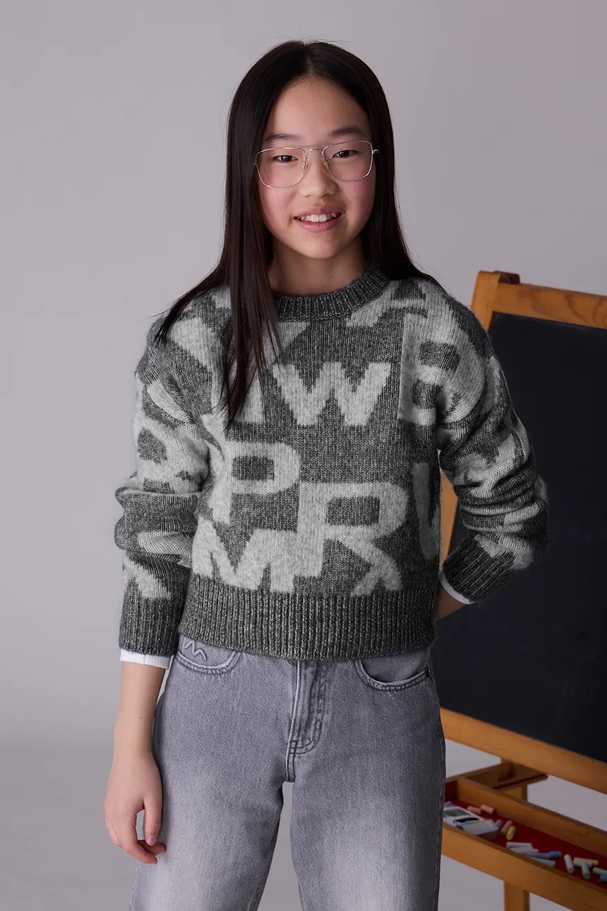 Mayoral pulover copii culoarea gri, 7316 Mayoral pulover copii culoarea gri, 7316