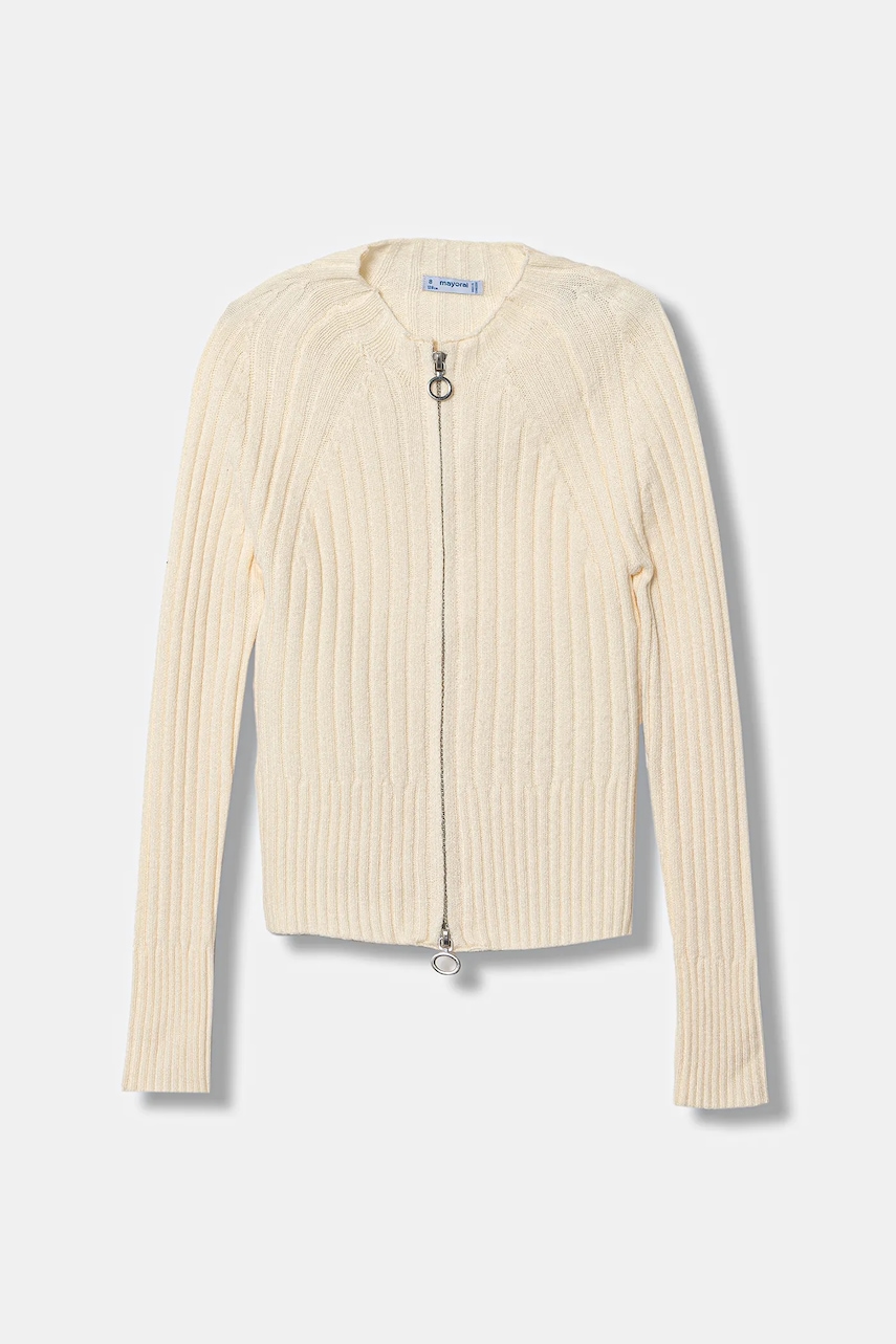 Mayoral cardigan copii culoarea bej, light, 7323