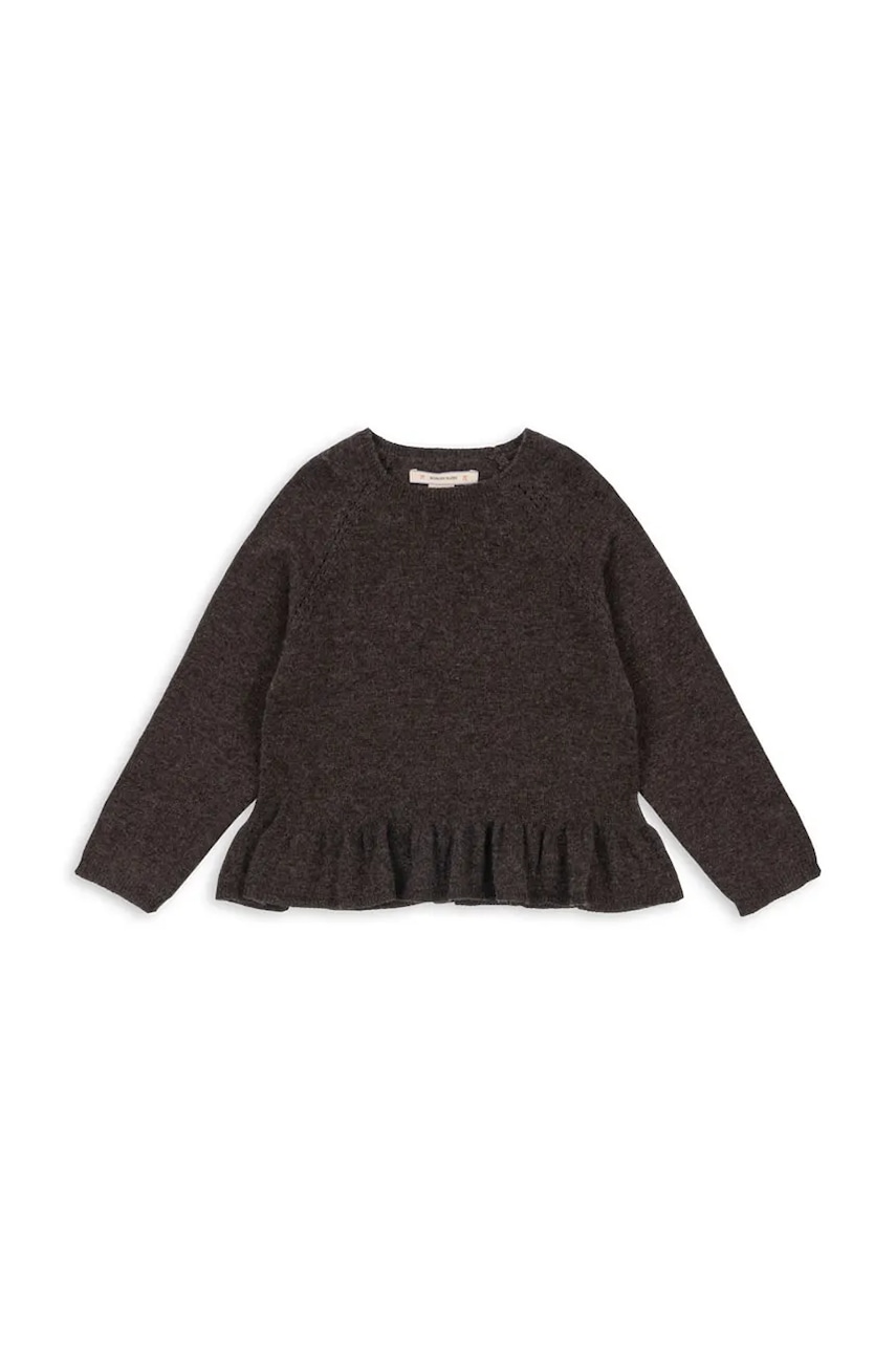 Konges Sløjd pulover de cașmir CATHY KNIT SWEATER culoarea maro, light, KS103748