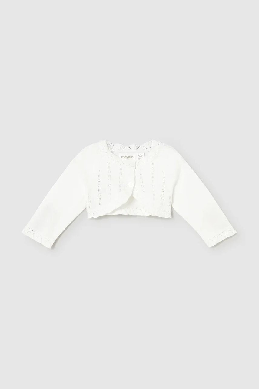 Mayoral Newborn cardigan bebe culoarea bej, light, 307