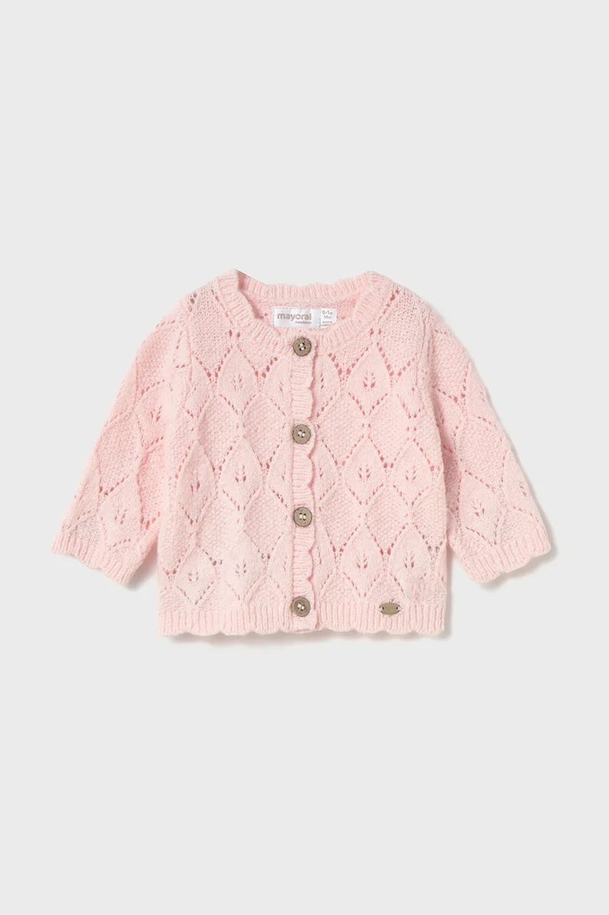 Mayoral Newborn cardigan bebe culoarea roz, light, 2332