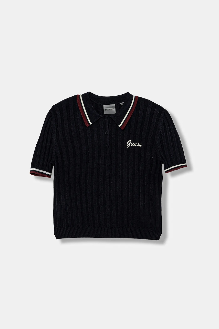 Levně Dětský svetr Guess tmavomodrá barva, J5BP01 Z1152