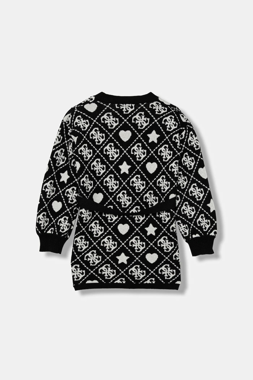 Детский кардиган с примесью шерсти Guess цвет чёрный J5BR01 Z3K10 Детский кардиган с примесью шерсти Guess цвет чёрный J5BR01 Z3K10