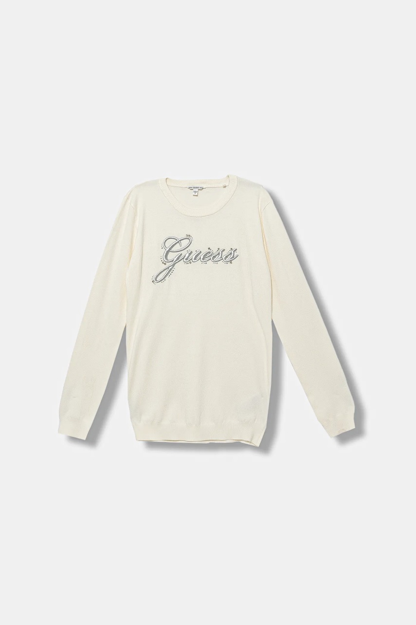 Levně Dětský svetr Guess béžová barva, J5BR13 Z2NQ2