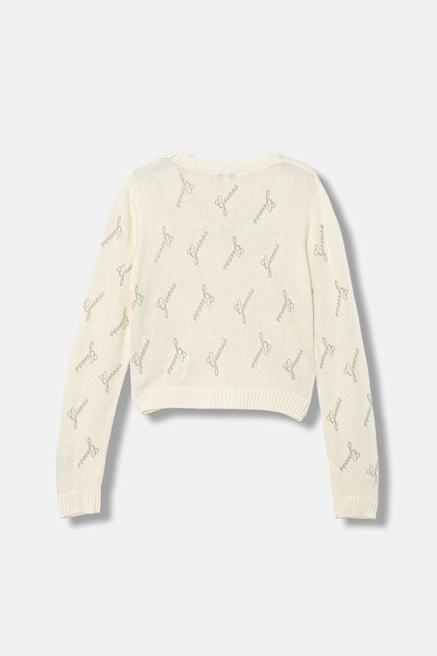 Детский свитер с шерстью Guess цвет бежевый лёгкий J5BR28 Z0870