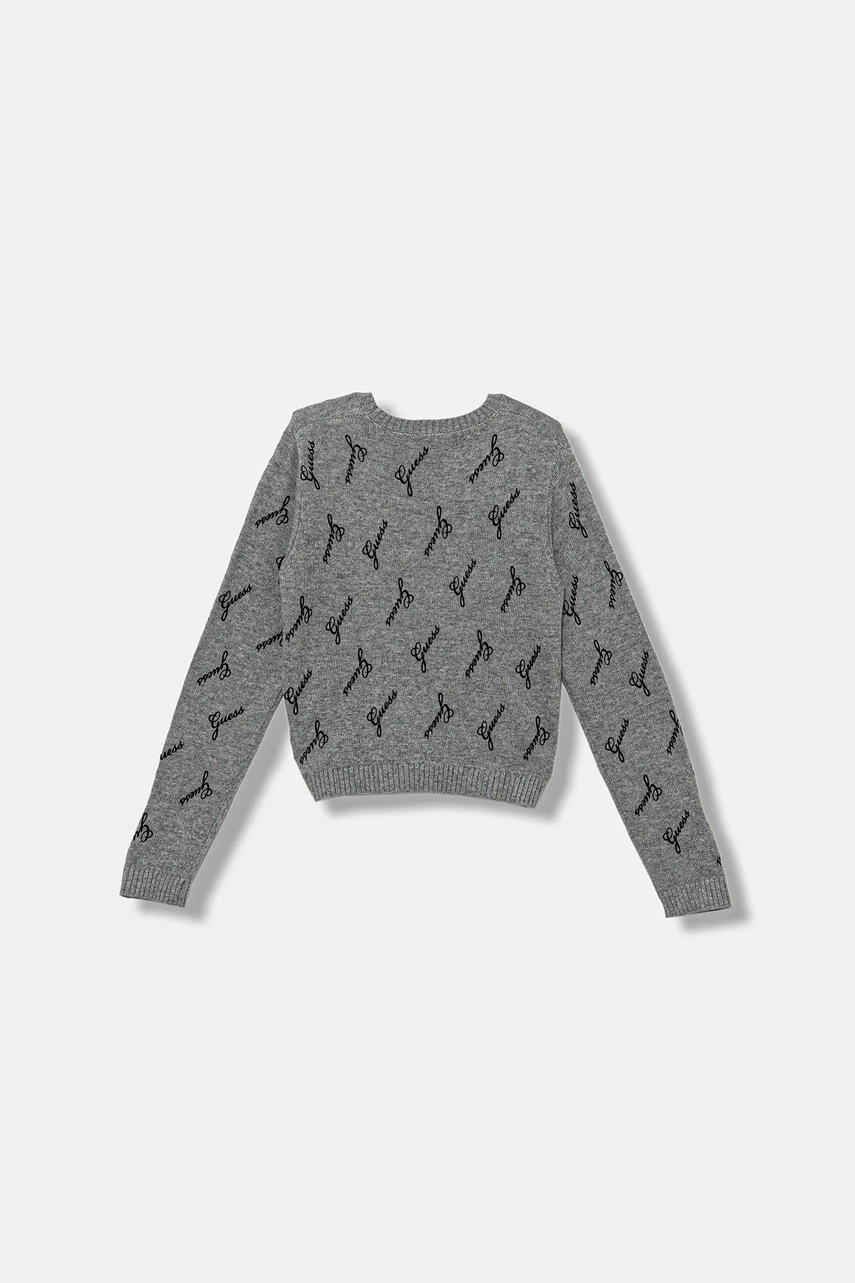 Детский свитер с шерстью Guess цвет серый лёгкий J5BR28 Z0870