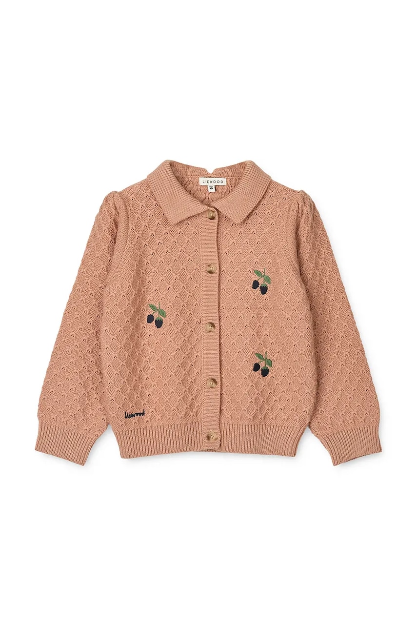 Liewood cardigan de lână pentru copii Jane Knit Cardigan culoarea portocaliu, light, LW20306