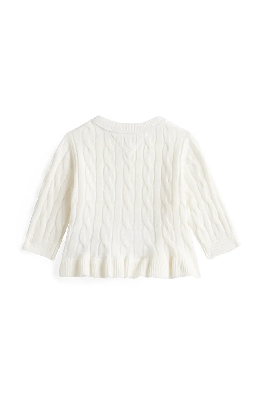 Кардиган для младенцев Tommy Hilfiger цвет белый лёгкий KN0KN02110