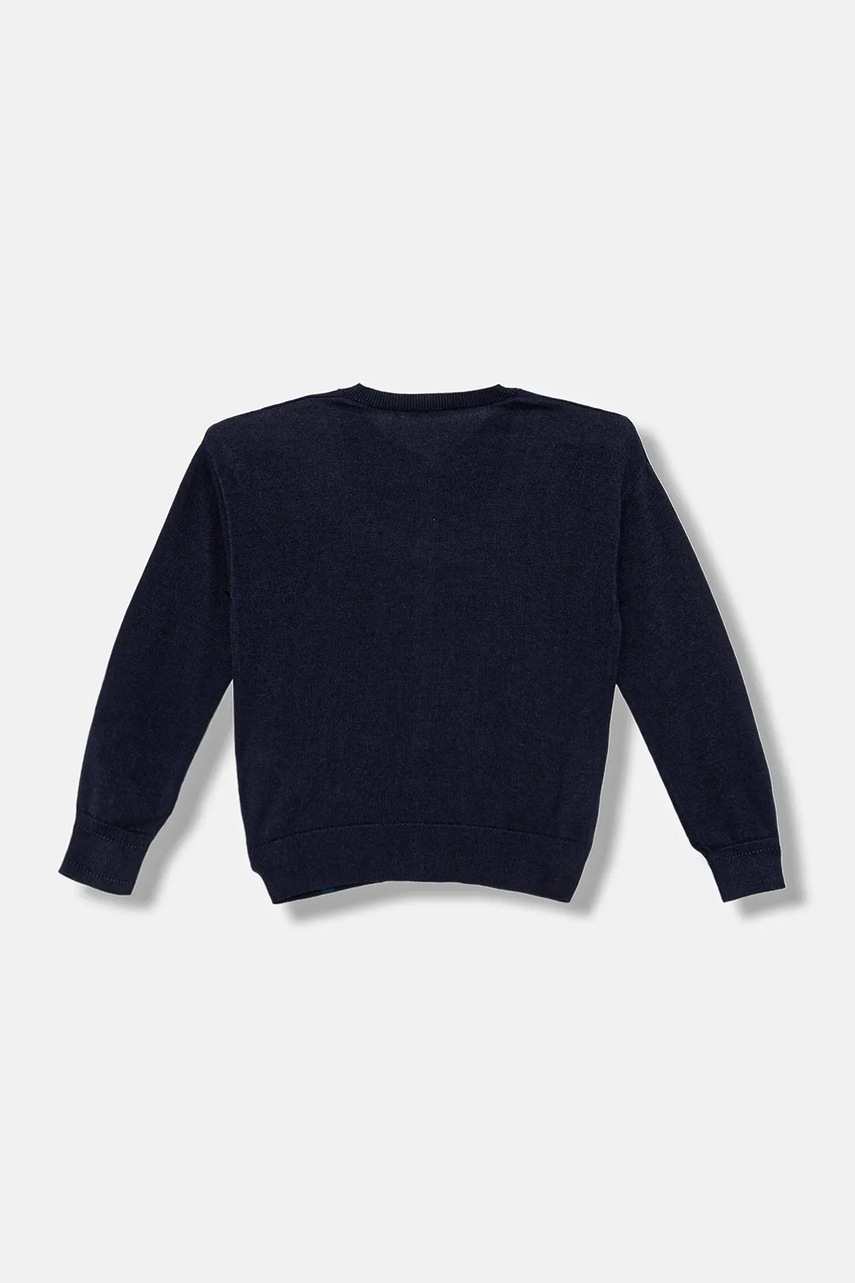 Детский кардиган United Colors of Benetton цвет синий лёгкий 19DKC500Y Детский кардиган United Colors of Benetton цвет синий лёгкий 19DKC500Y