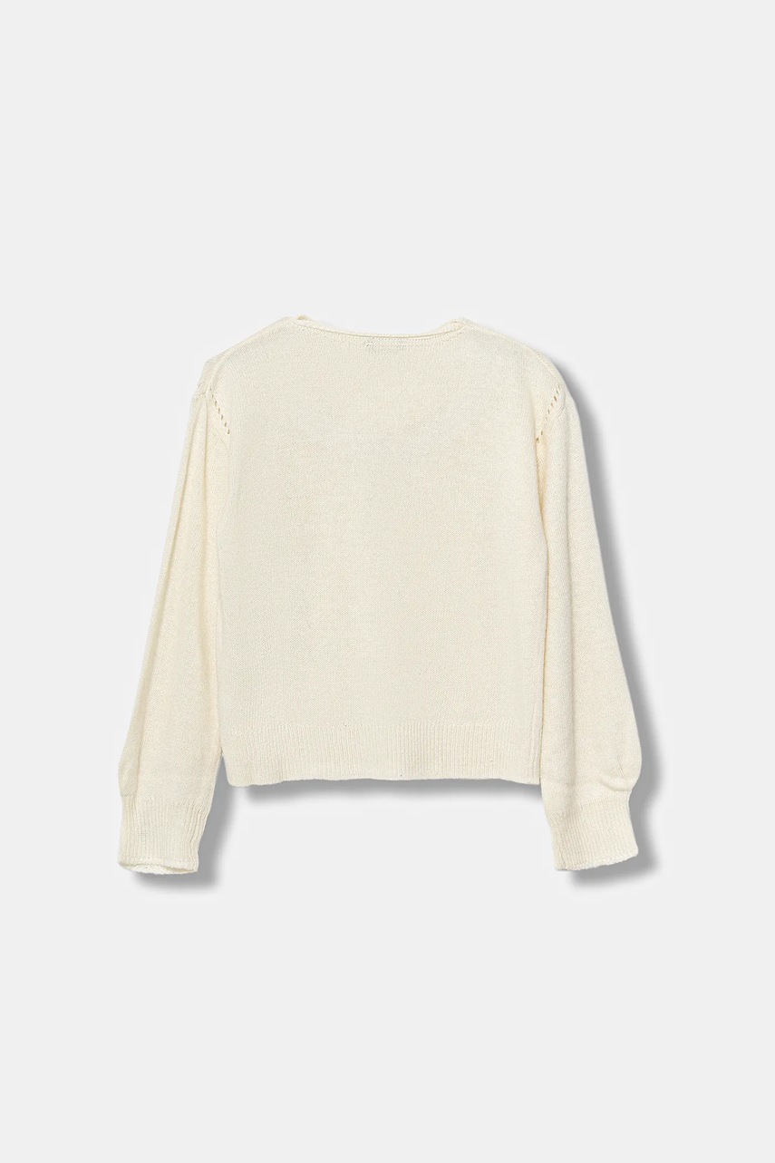 Детский свитер с добавлением шерсти United Colors of Benetton цвет бежевый лёгкий 126WC108Q