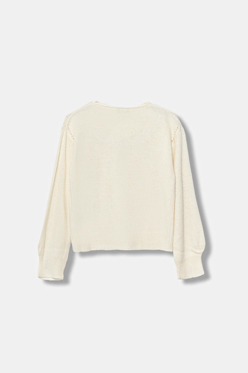 Детский свитер с добавлением шерсти United Colors of Benetton цвет бежевый лёгкий 126WC108Q Детский свитер с добавлением шерсти United Colors of Benetton цвет бежевый лёгкий 126WC108Q