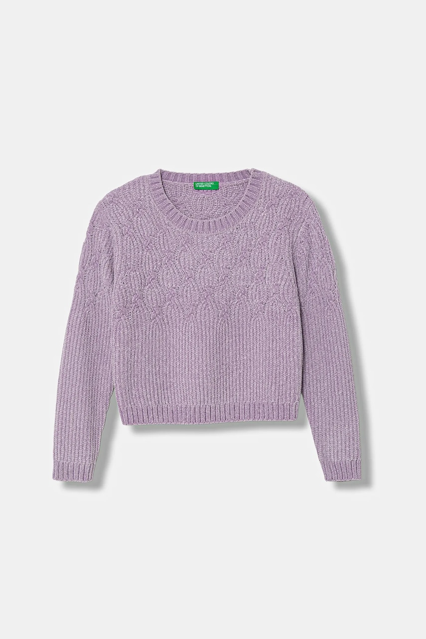 United Colors of Benetton pulover culoarea violet, 16CLG1010