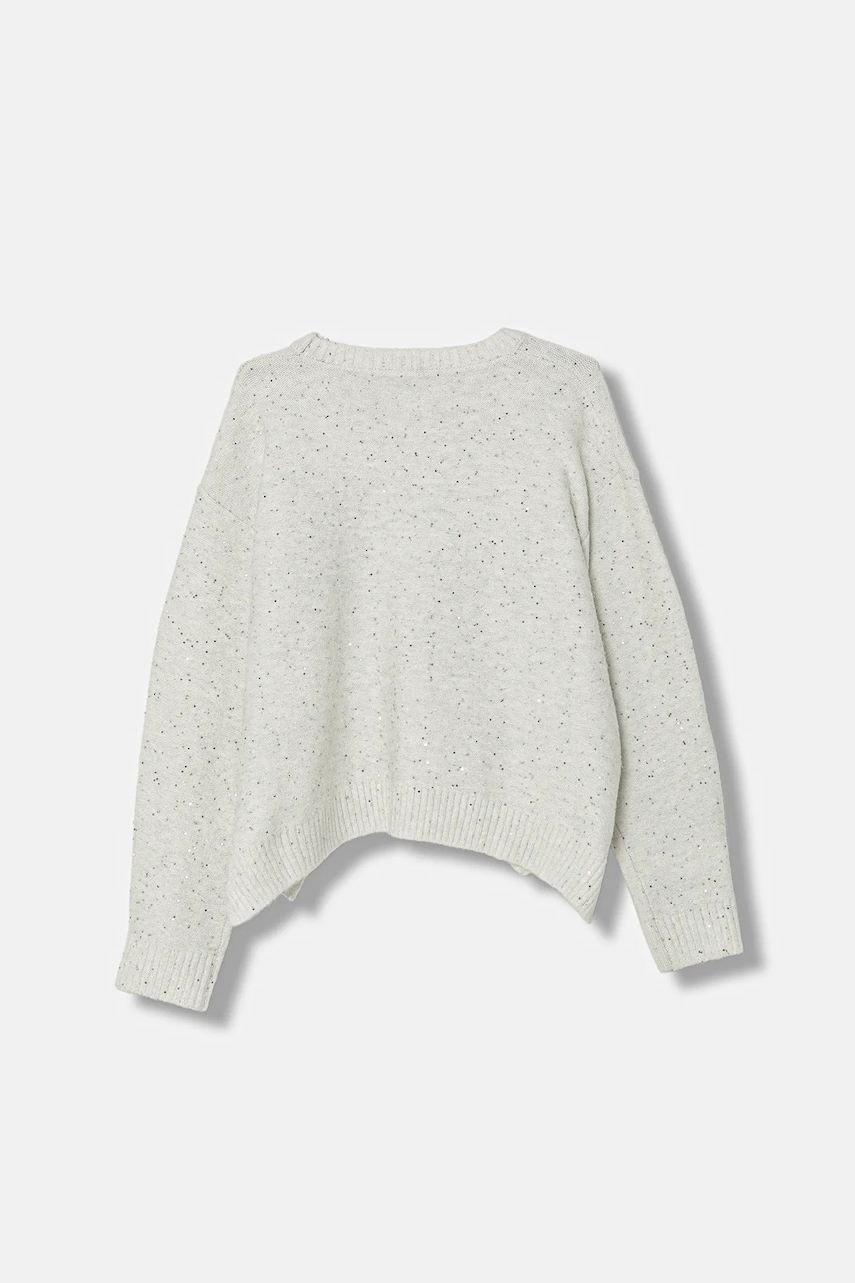 Детский свитер с примесью шерсти United Colors of Benetton цвет бежевый 1VPUC108V Детский свитер с примесью шерсти United Colors of Benetton цвет бежевый 1VPUC108V