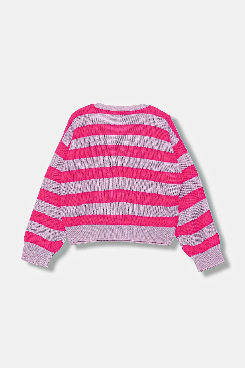 Детский свитер United Colors of Benetton цвет фиолетовый 1Z8SQ108X Детский свитер United Colors of Benetton цвет фиолетовый 1Z8SQ108X