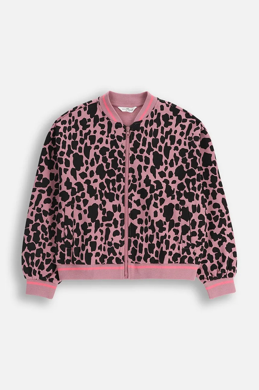 Coccodrillo hanorac de bumbac pentru copii culoarea roz, cu imprimeu, CRAFT PUNK GIRL JUNIOR