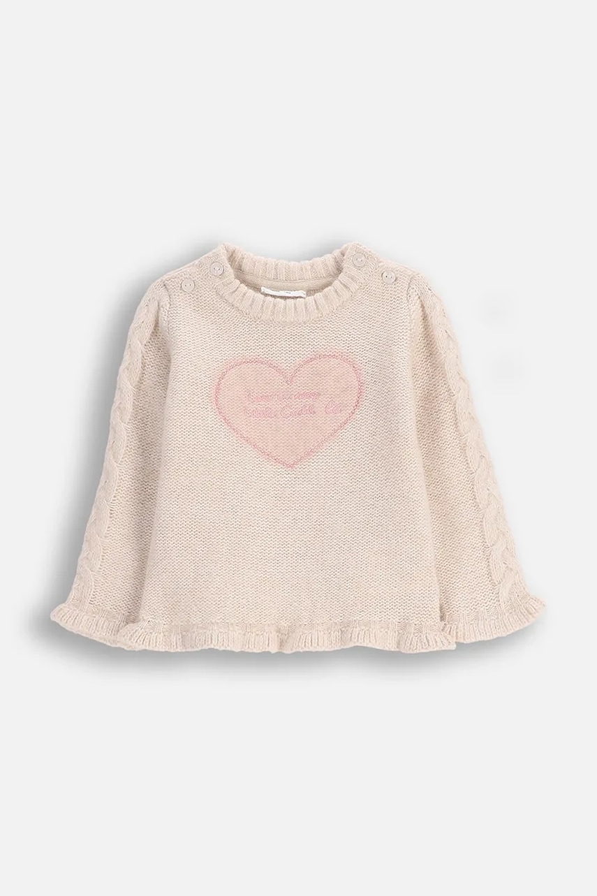 Coccodrillo pulover bebe culoarea auriu, HAPPY PUPPY GIRL NEWBORN