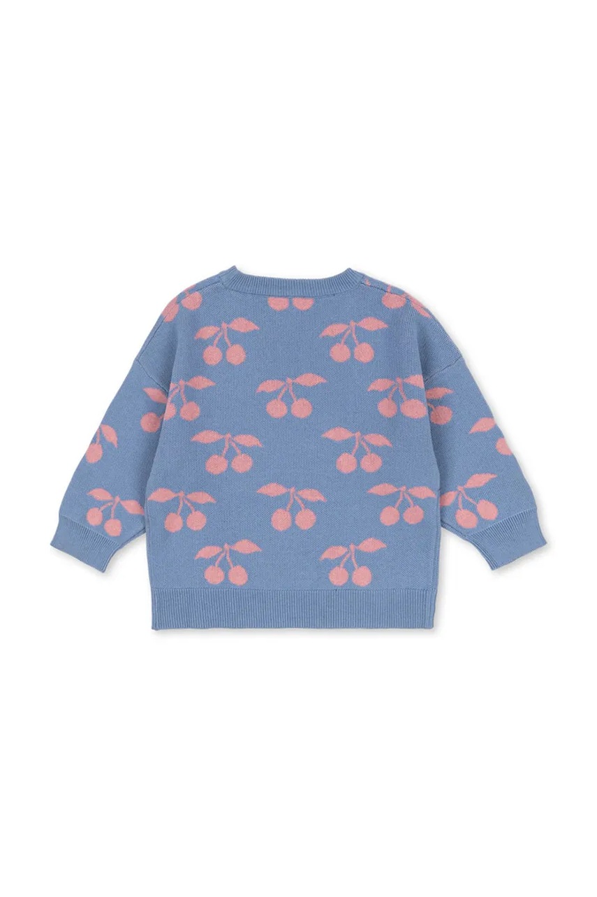 Детский хлопковый свитер Konges Sløjd LAPIS KNIT SWEATER GOTS цвет фиолетовый KS103856