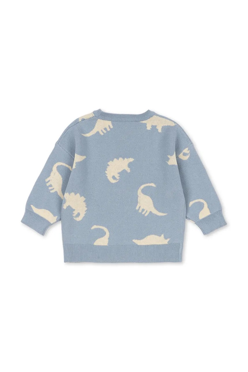 Детский хлопковый свитер Konges Sløjd LAPIS KNIT SWEATER GOTS цвет серый KS103856