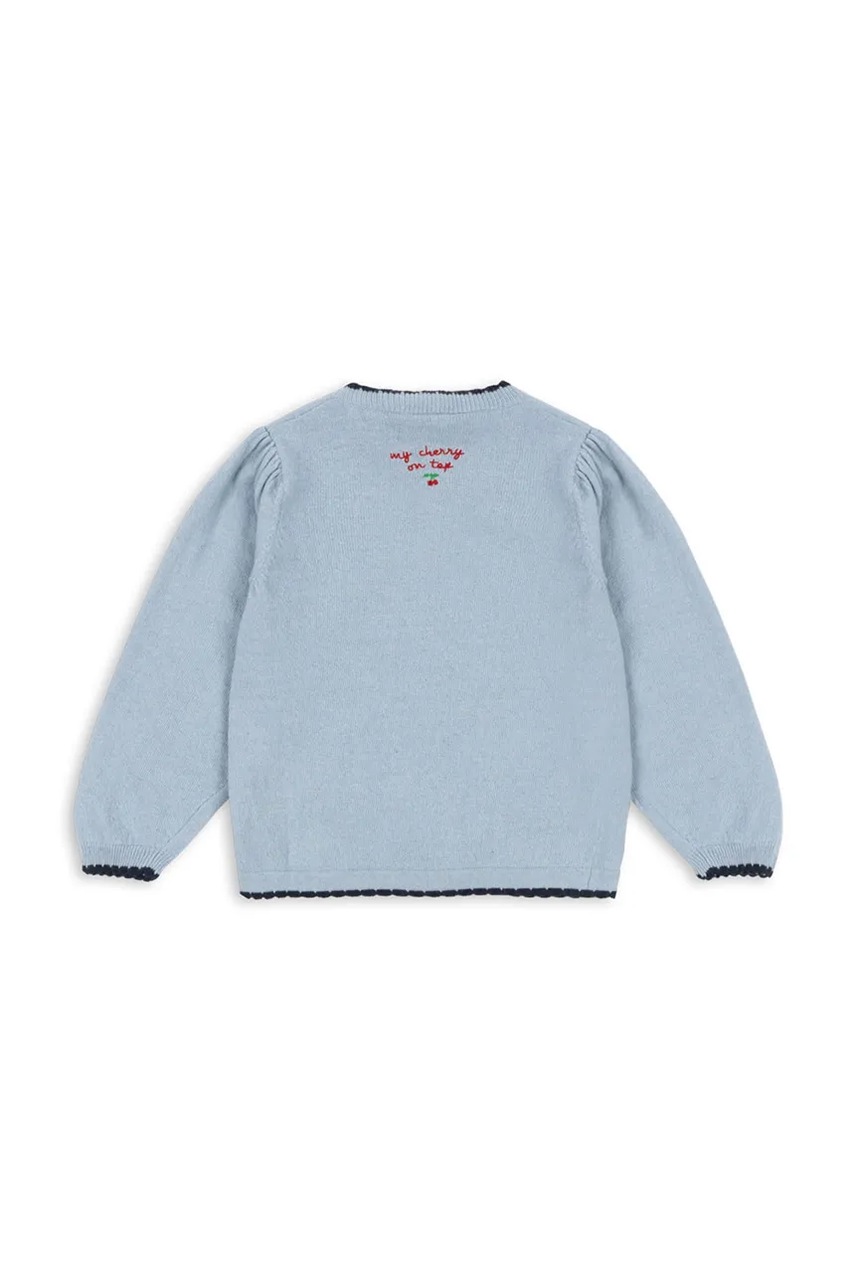 Детский кардиган с добавлением шерсти Konges Sløjd ALEXA KNIT CARDIGAN лёгкий KS101389