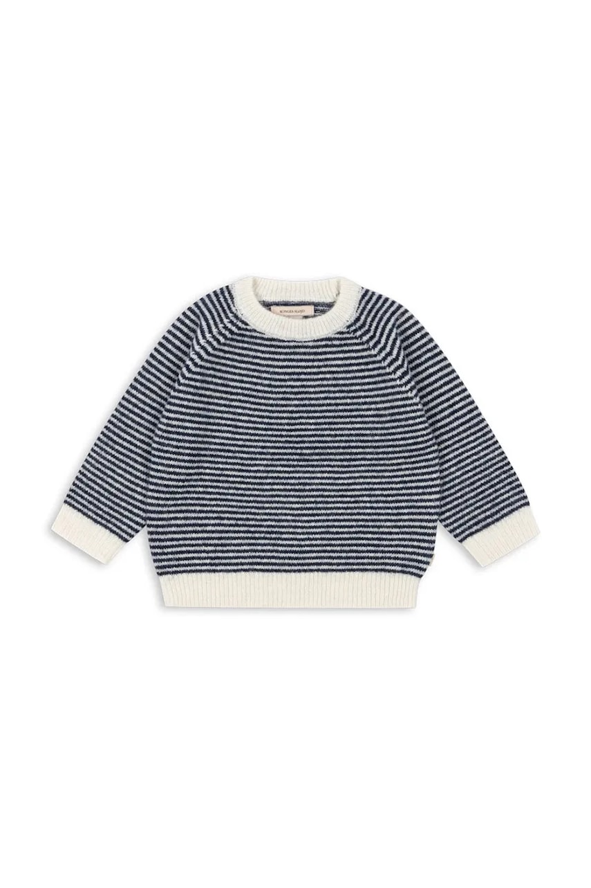 Konges Sløjd pulover copii BERLE KNIT SWEATER culoarea bleumarin, KS103718
