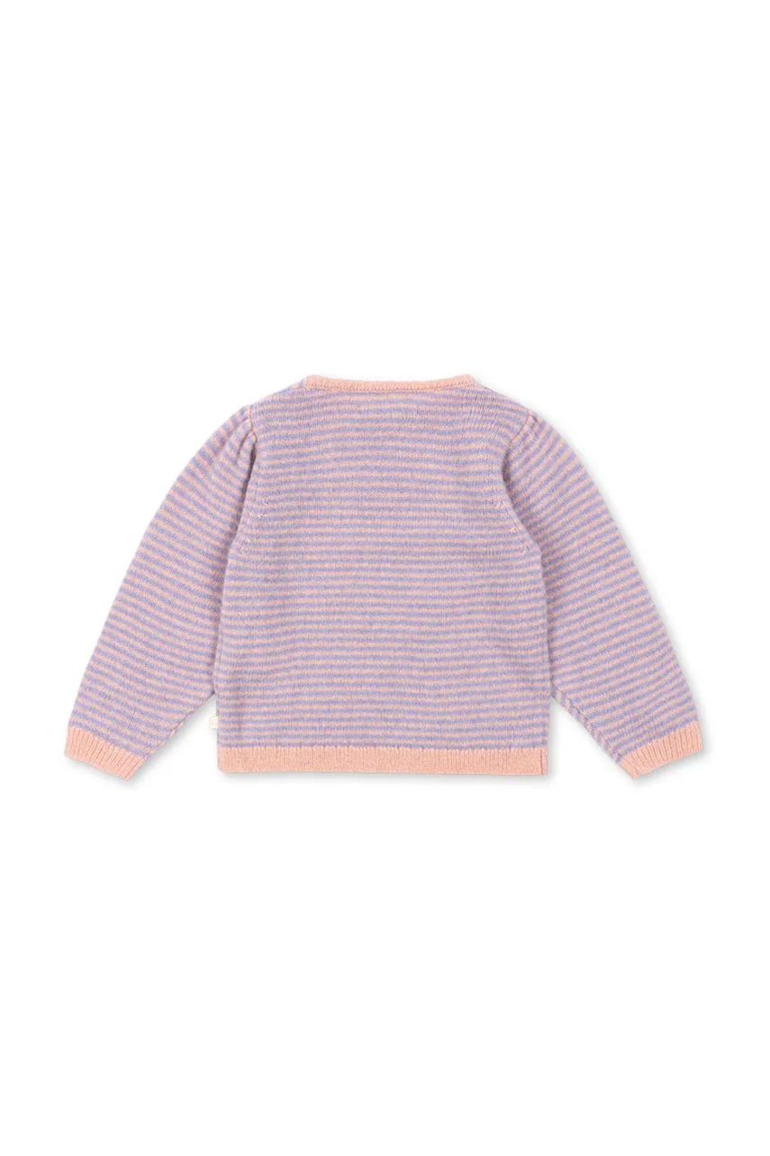 Детский свитер с добавлением шерсти альпаки Konges Sløjd BERLE PUFF KNIT SWEATER цвет фиолетовый лёгкий KS103720 Детский свитер с добавлением шерсти альпаки Konges Sløjd BERLE PUFF KNIT SWEATER цвет фиолетовый лёгкий KS103720
