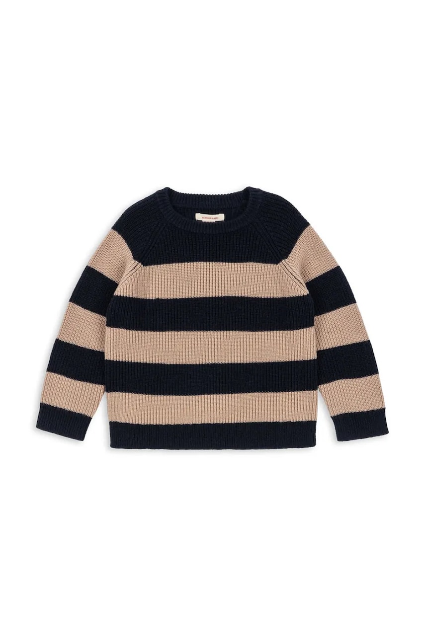 Konges Sløjd pulover de lână pentru copii VITUM KNIT SWEATER culoarea bleumarin, KS104041
