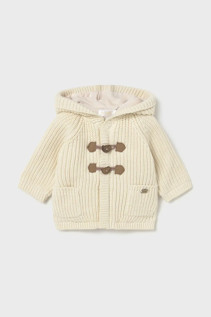 Mayoral Newborn cardigan bebe culoarea bej, 2330