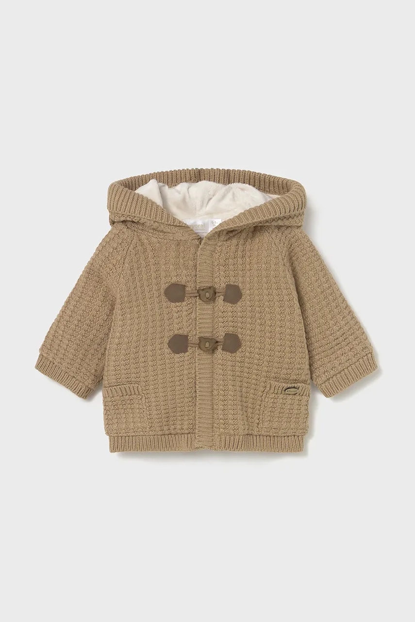 Mayoral Newborn cardigan bebe culoarea maro, 2330