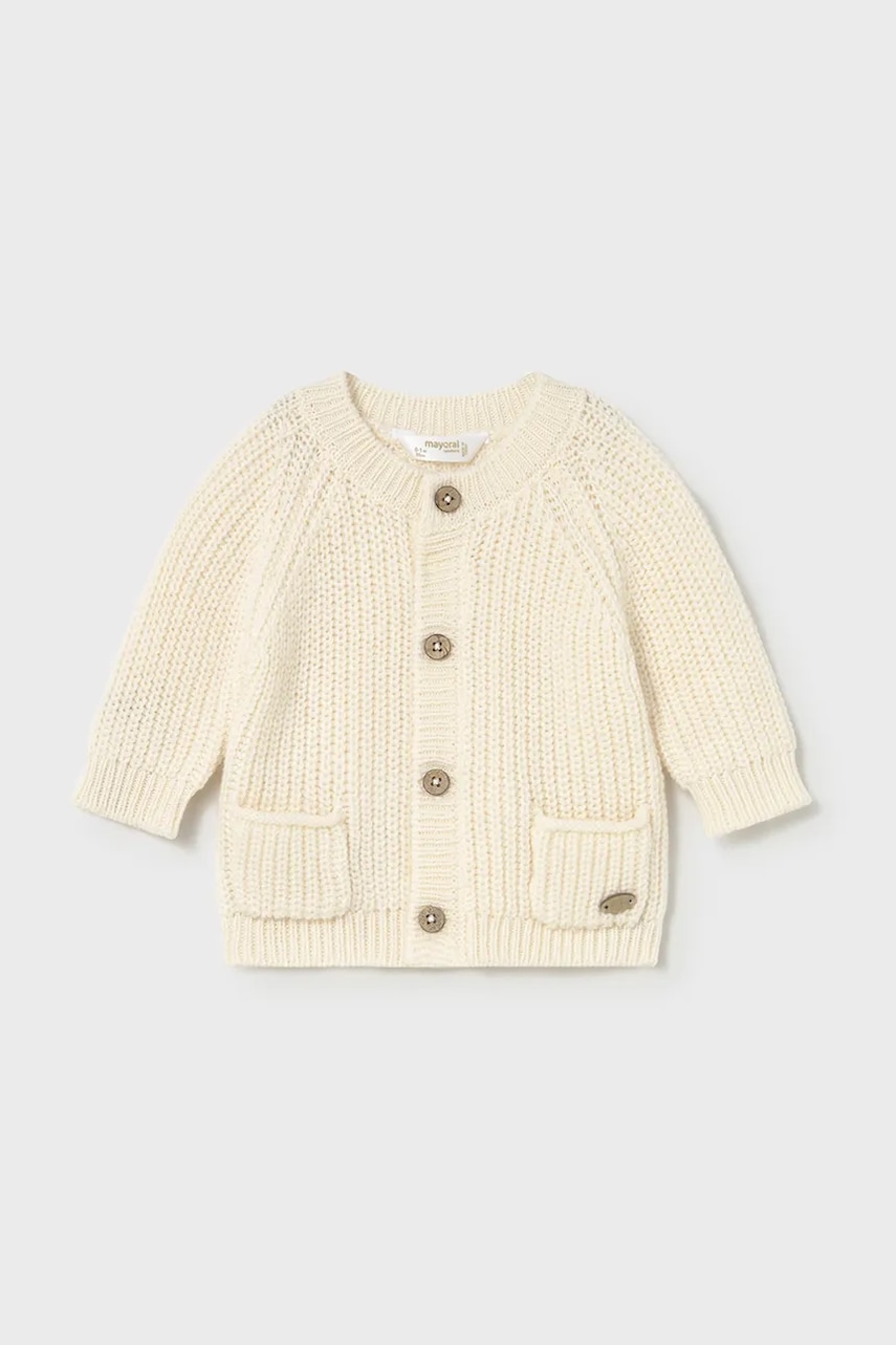 Mayoral Newborn pulover bebe culoarea bej, light, 2339