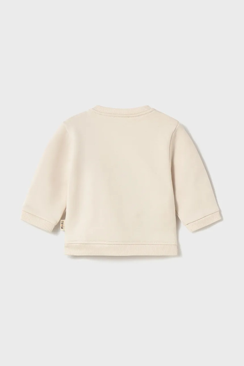 Хлопковая кофта для младенцев Mayoral Newborn цвет бежевый 2406