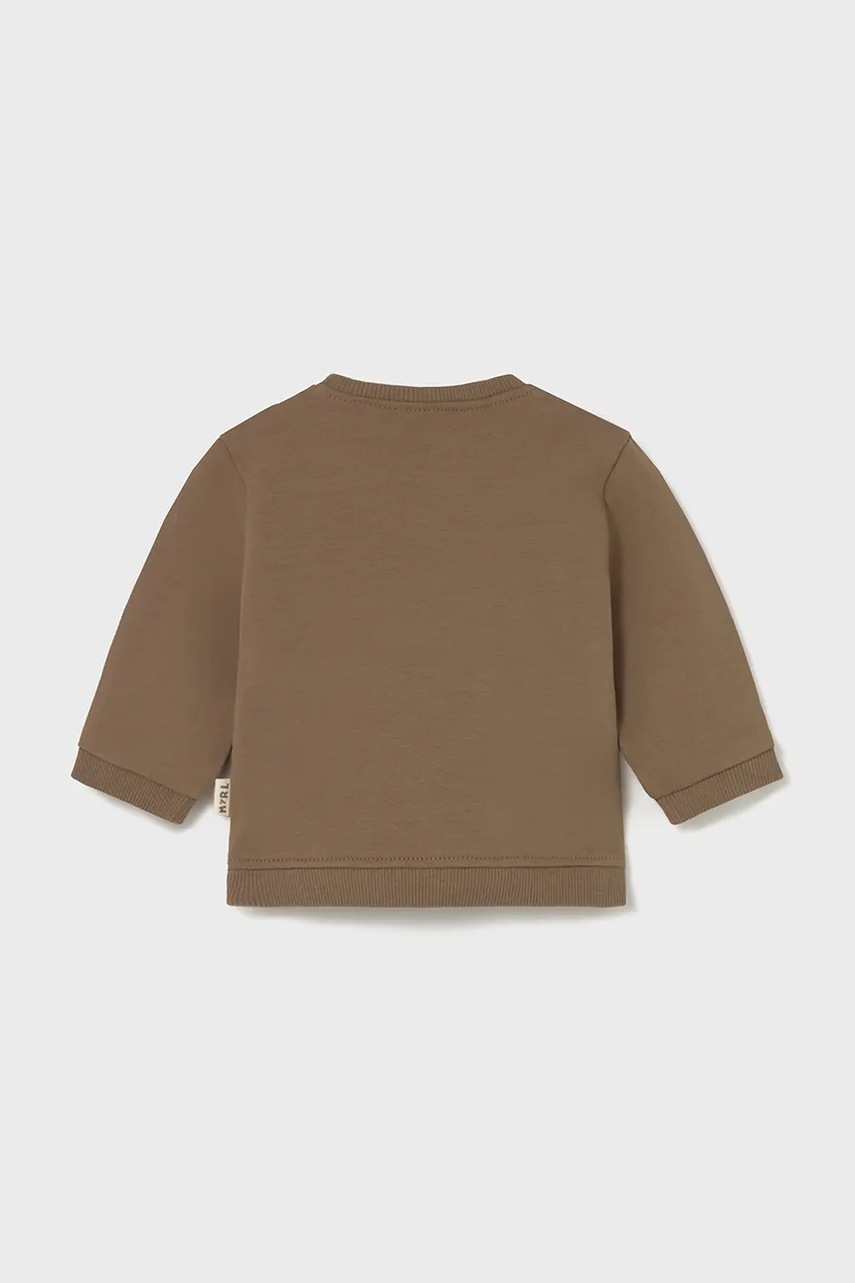 Хлопковая кофта для младенцев Mayoral Newborn цвет коричневый 2406