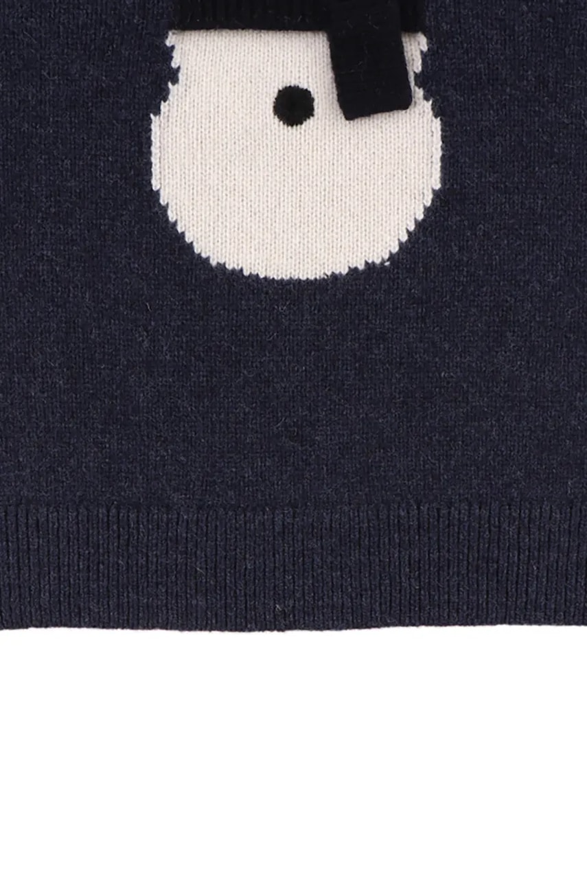 Vlnený detský svetrík Donsje Denn Merino Wool Sweater Snowman