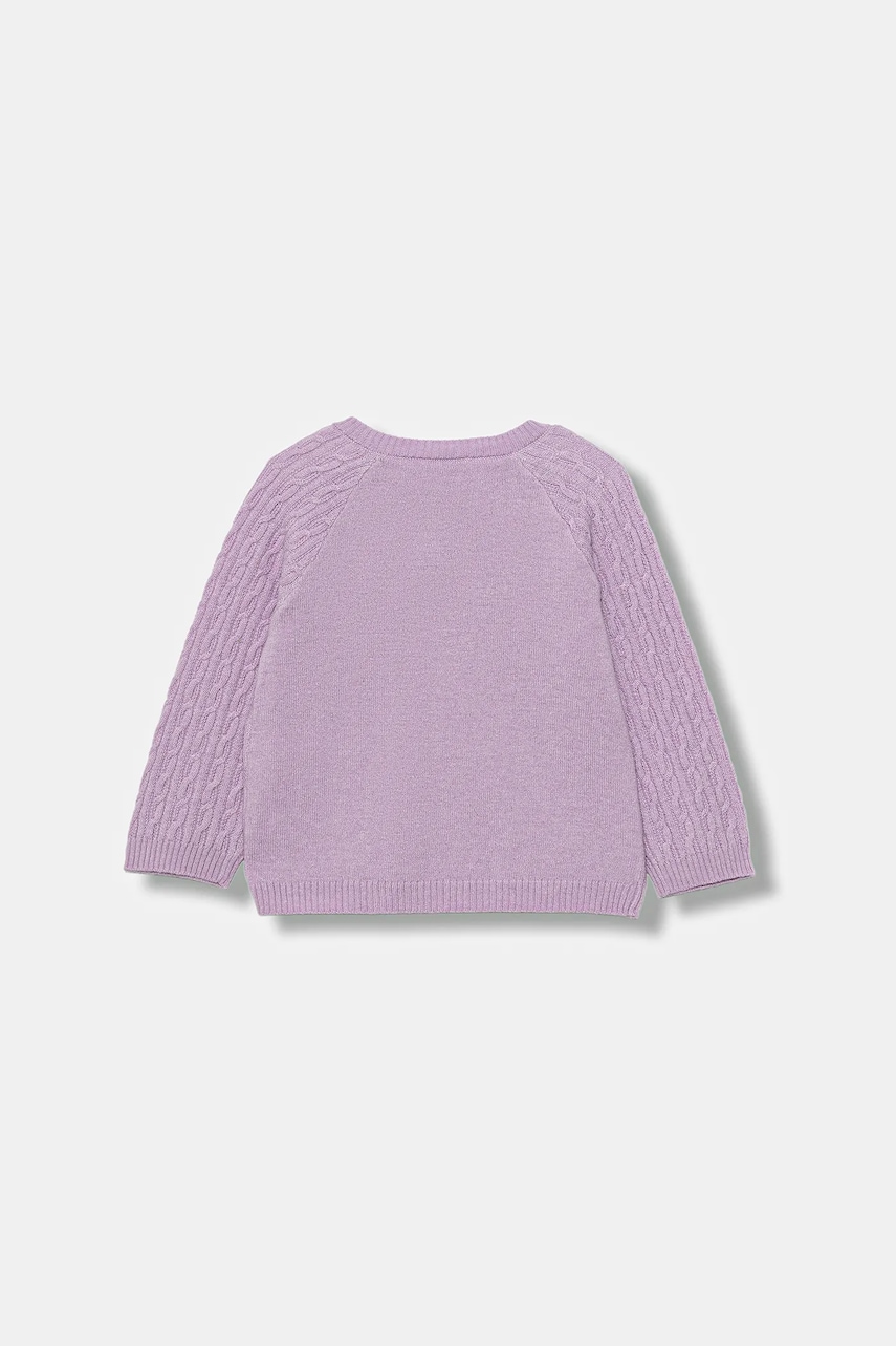 Кардиган для младенцев United Colors of Benetton цвет фиолетовый лёгкий 106WA5012 Кардиган для младенцев United Colors of Benetton цвет фиолетовый лёгкий 106WA5012