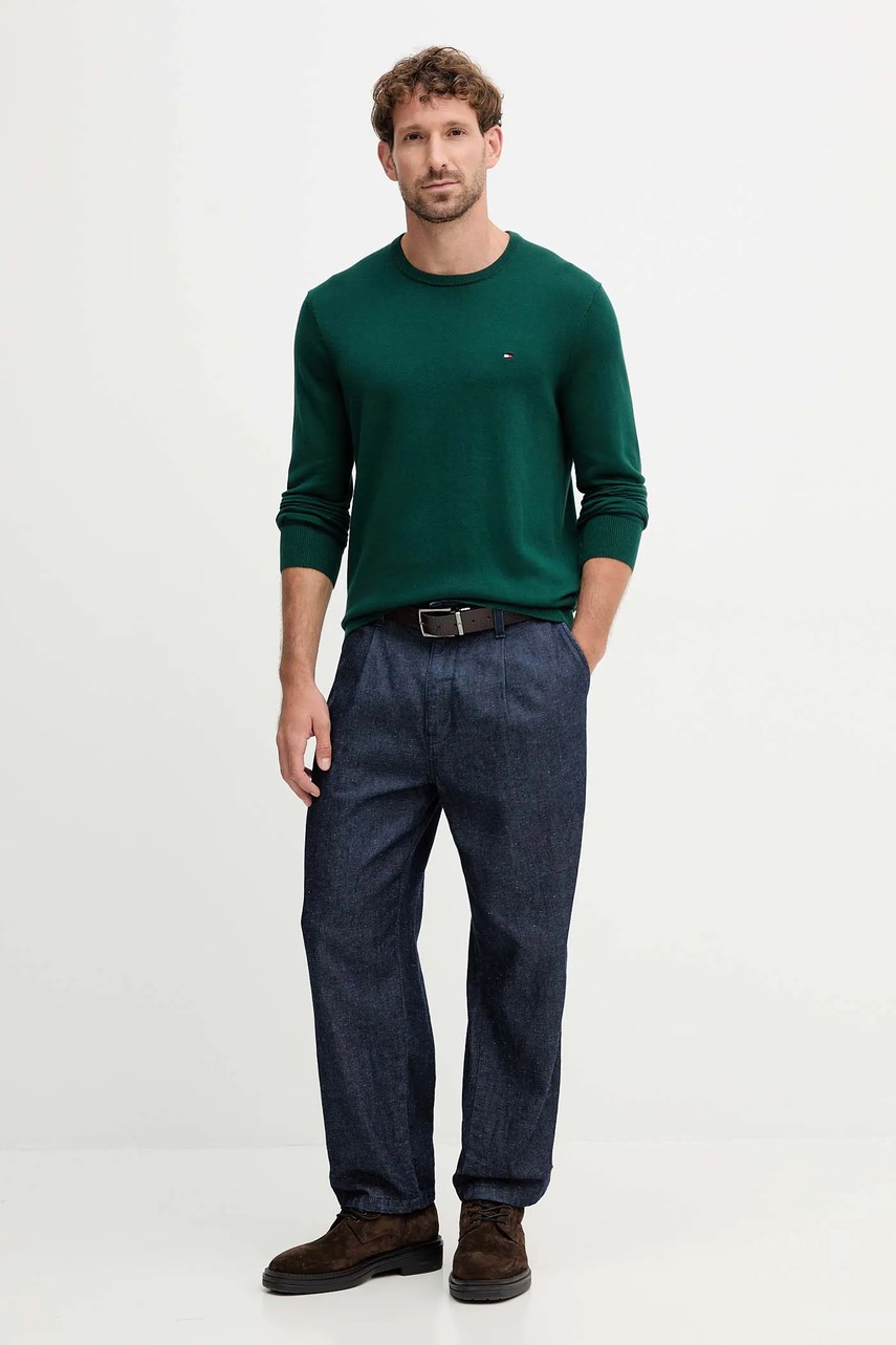 Хлопковый свитер Tommy Hilfiger лёгкий MW0MW39999