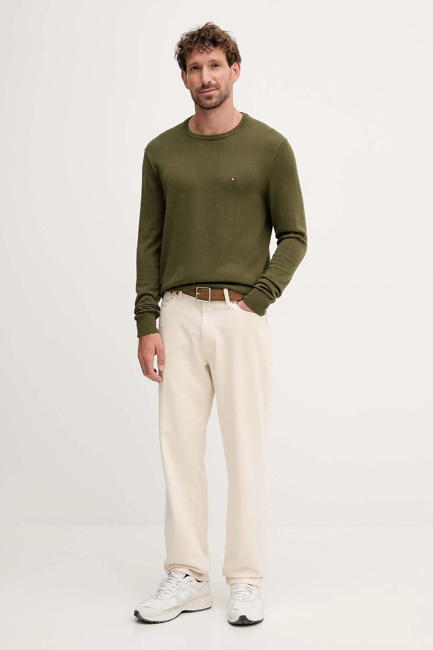Хлопковый свитер Tommy Hilfiger лёгкий MW0MW39999
