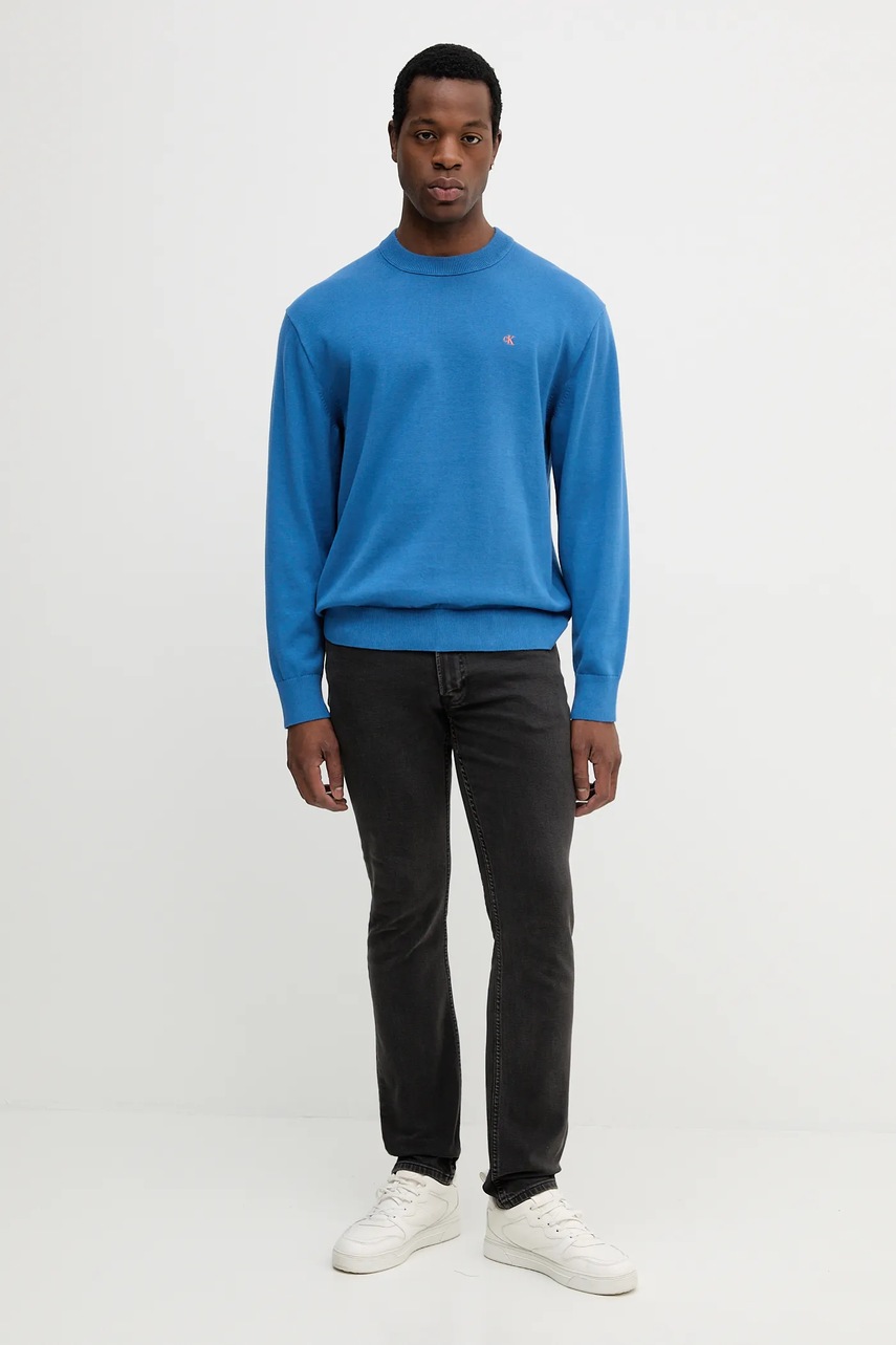 Хлопковый свитер Calvin Klein Jeans лёгкий LV04RC309G