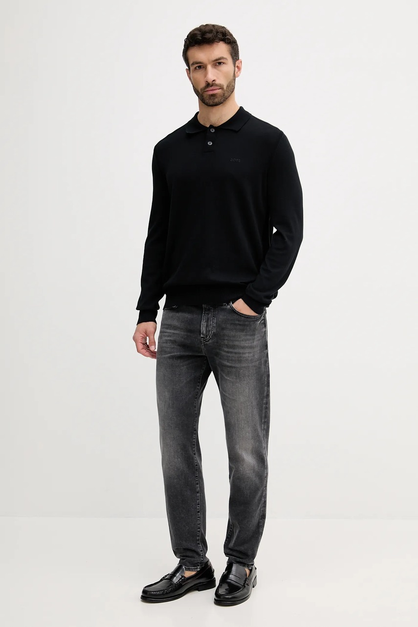 Свитер BOSS Orange цвет чёрный лёгкое 50531553