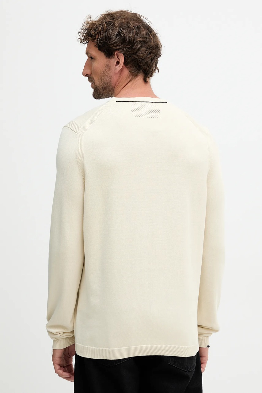 Хлопковый свитер BOSS Green цвет чёрный лёгкий 50541940