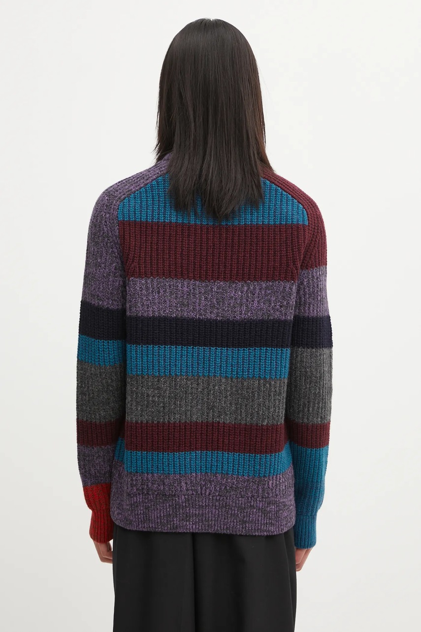 Barbour sweter wełniany x Paul Smith Multi Striped Crew (zdjęcie 3)
