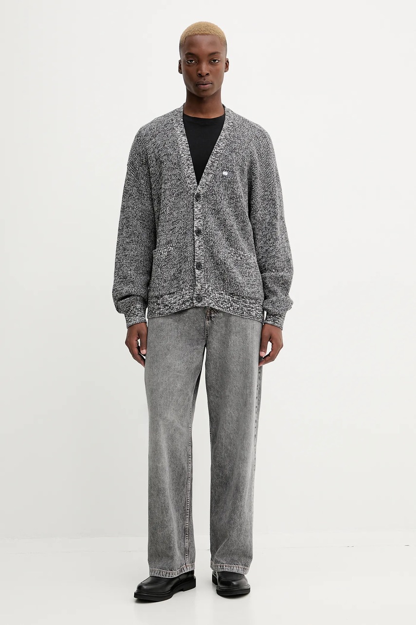 Хлопковый кардиган Tommy Jeans цвет чёрный DM0DM22104