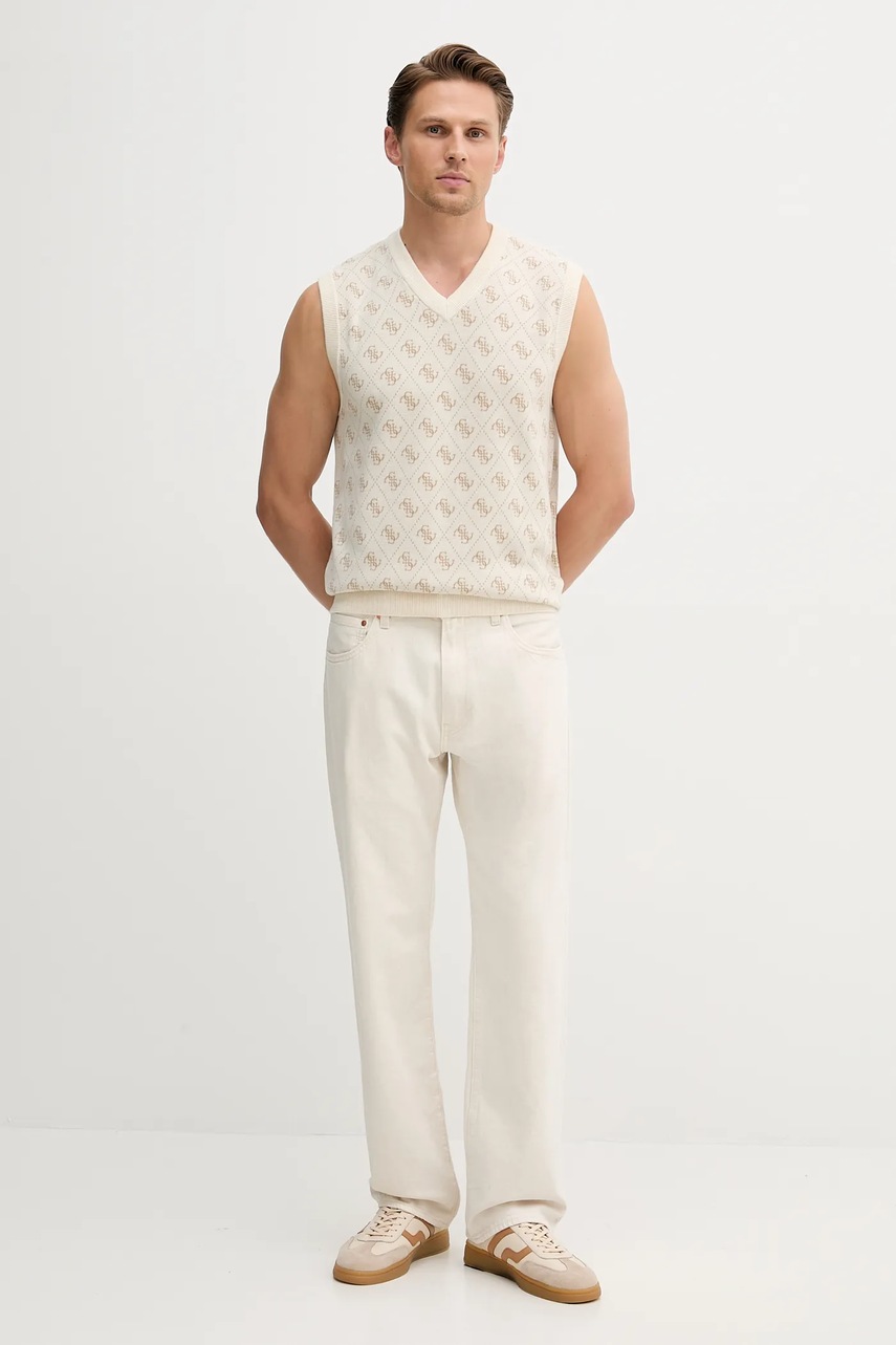 Безрукавка Guess HORACE цвет бежевый  M5YR09 Z3OE2