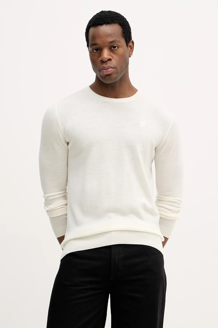 Karl Lagerfeld pulover de lână culoarea maro, light, 554399.655000